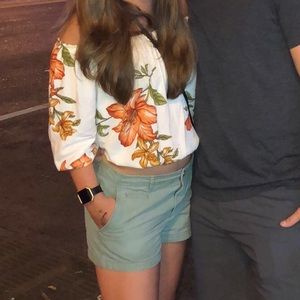 Forever 21 off the shoulder Crop Top